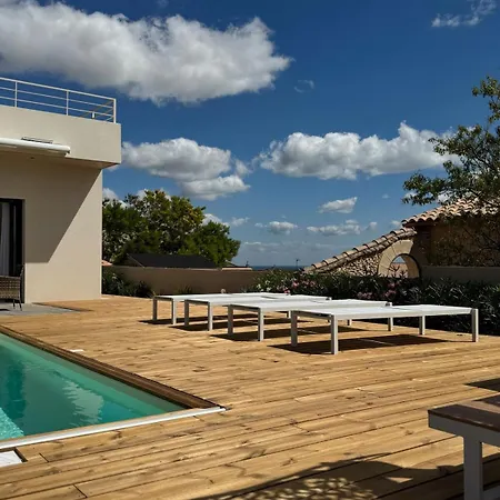 Modern With Sea View Villa Fitou